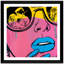 Love Love par Juggs - Reproduction d'art sur papier encadrée-42049736-42049737