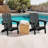 HDPE Folding Adirondack Chair With Cup Holder-454785613