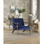 Chaise d'appoint en velours de style rétro 1 pièce