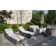 4 Piece Rattan Complete Patio Set with Cuhions