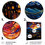 «Burning Sunset Over Pittoresque Mountain Village», art mural abstrait-1816240308-1816240314