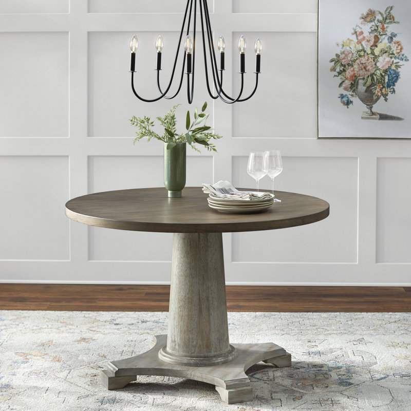 Comtal Round Solid Wood Base Dining Table