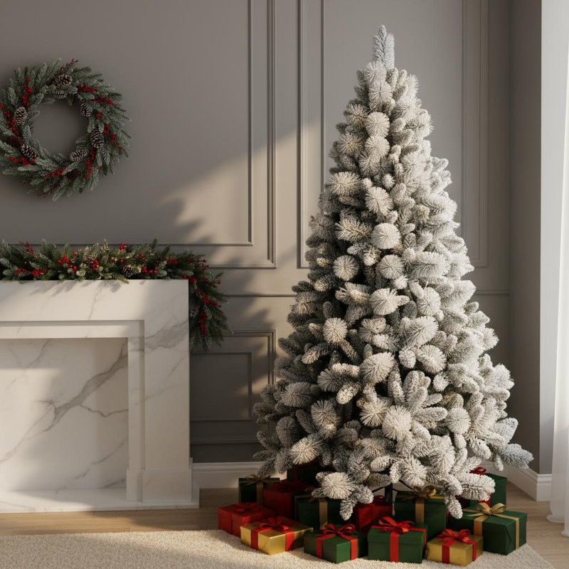 Lighted Artificial Christmas Tree, 4 ft.