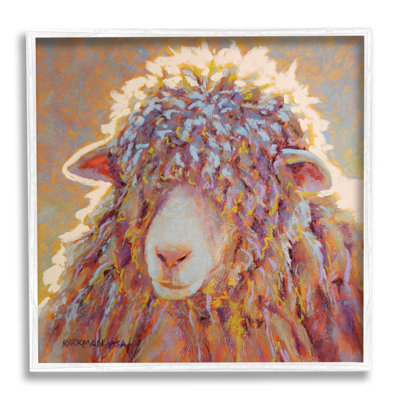 «Wooly Sheep Animal Portrait», estampe numérique par Rita Kirkman