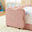 Twin Size Cute Dinosaur-Shaped Kids Bed with Safety Guardraild, Solid Wood Toddler Bed Frame for Children for Bedroom, Boucle Fabric-35394810