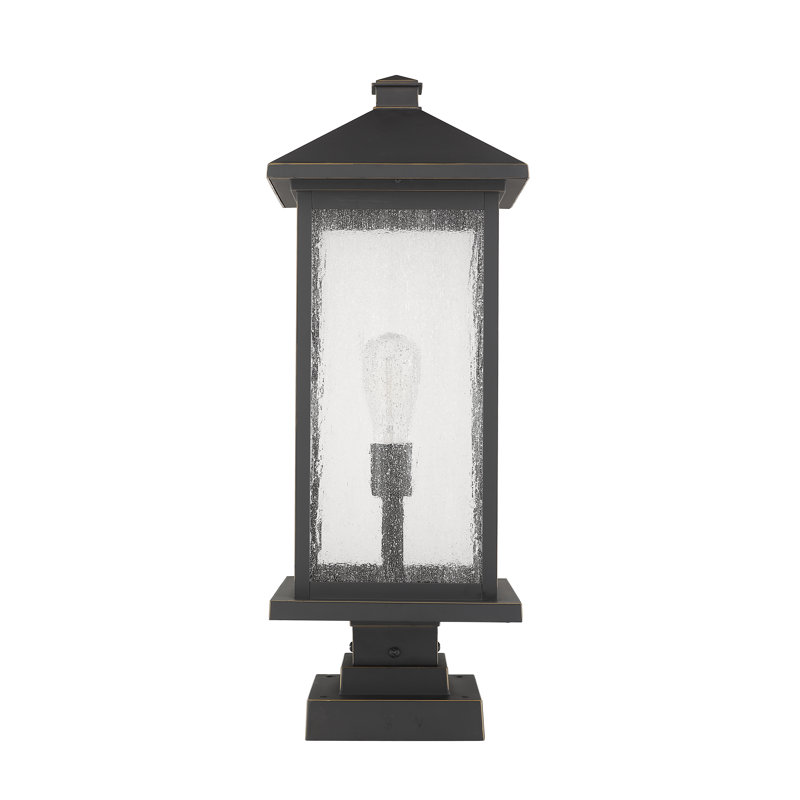 Luminaire suspendu à 1 lumière Lovette, Bronze huilé