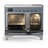 Majestic III Series 40 Inch Induction Range with 6 Induction Elements in Blue Grey (Chrome Trim)-124828934-124828932