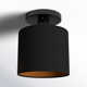 Saskia Single Light Fabric Semi Flush Mount