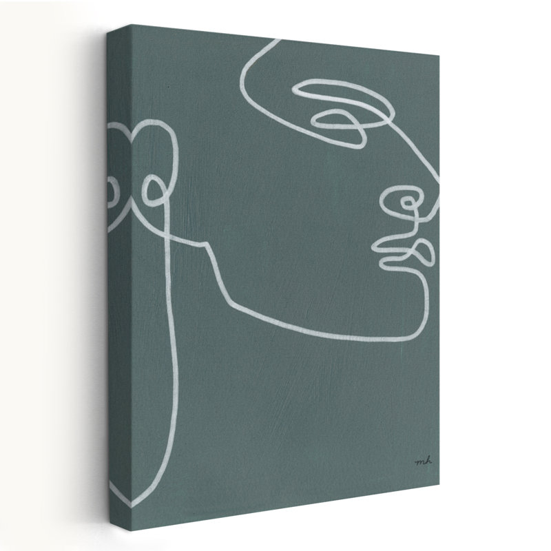 «About Face I Art», art abstrait minimaliste, H 24 po x l 16 po