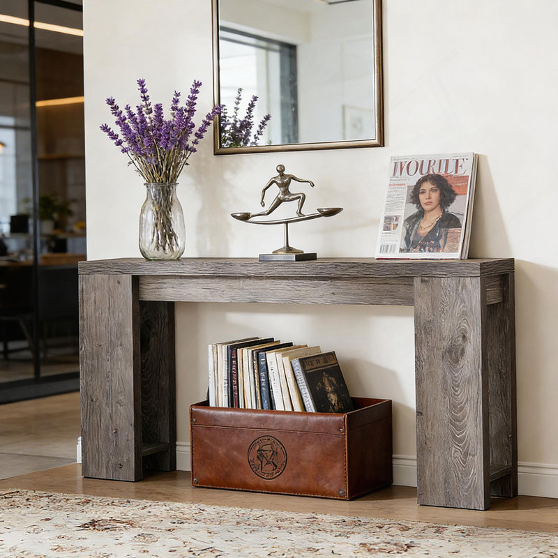 Table d'entrée en bois, console, table d'appoint en bois