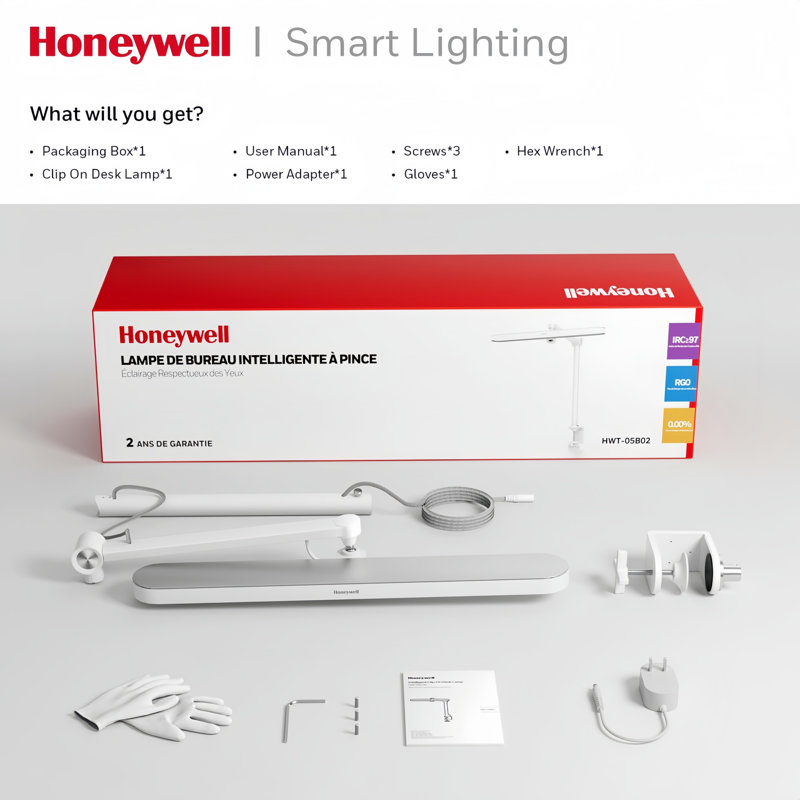 Lampe de bureau à DEL Honeywell Sunturalux