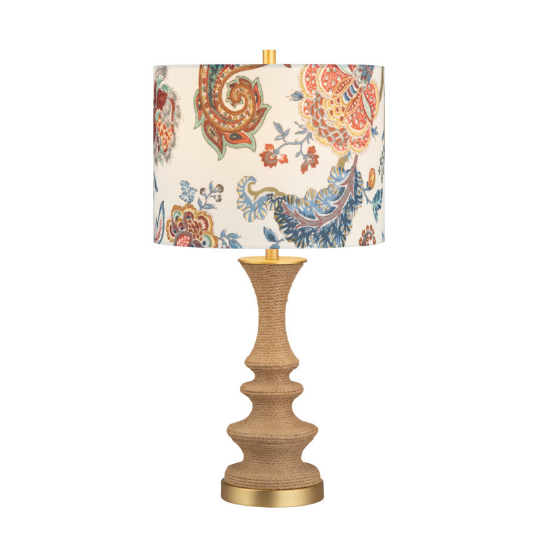Lampe de table 25,5 "avec abat-jour multicolore