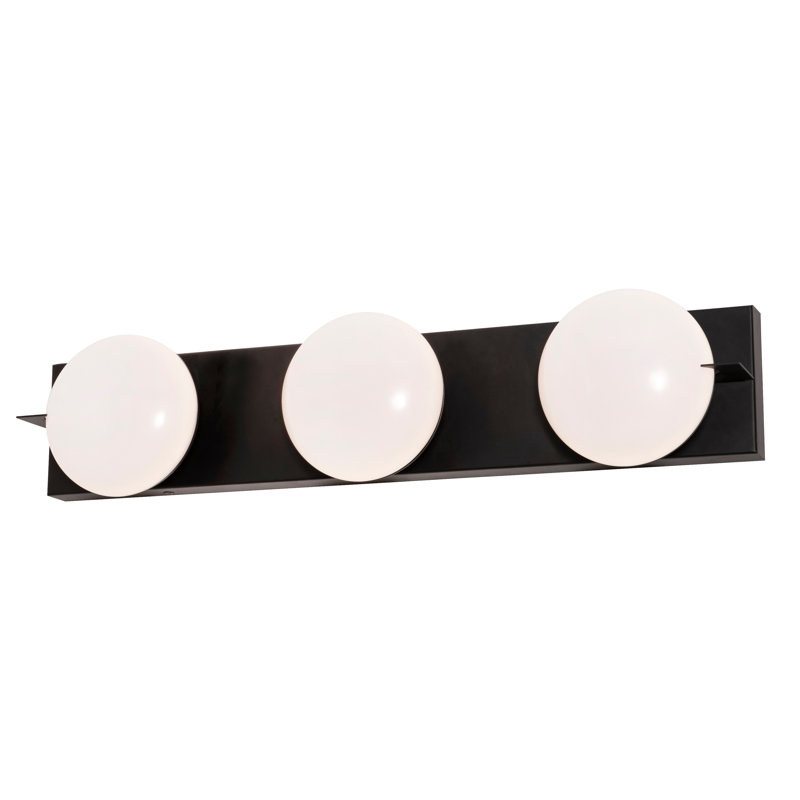 3 - Light Dimmable LED Vanity Light, Black