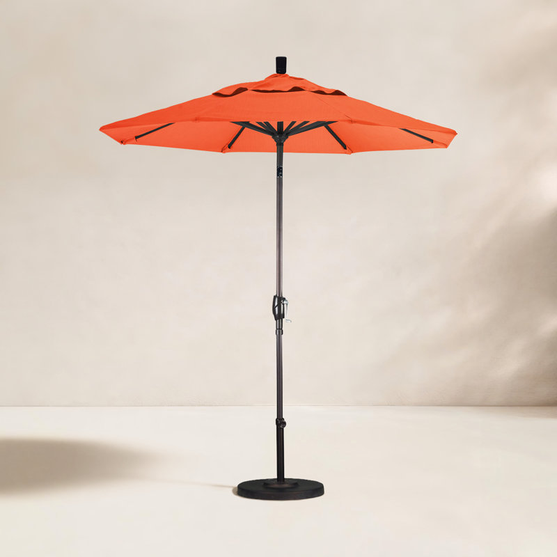 Parasol sunbrella de marché 7,5' Wallach, Toile Sunbrella® tangerine