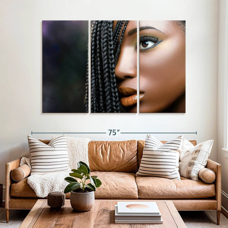 Shuttleworth Black Woman Beauty, 42" H x 65" W
