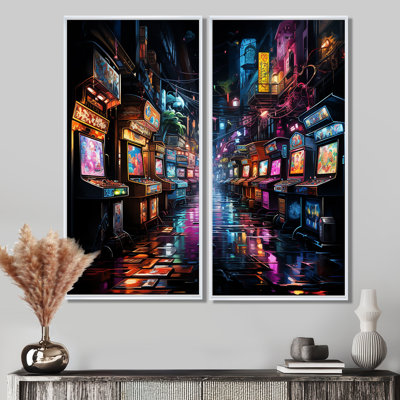 Impression sur toile Neon Arcade