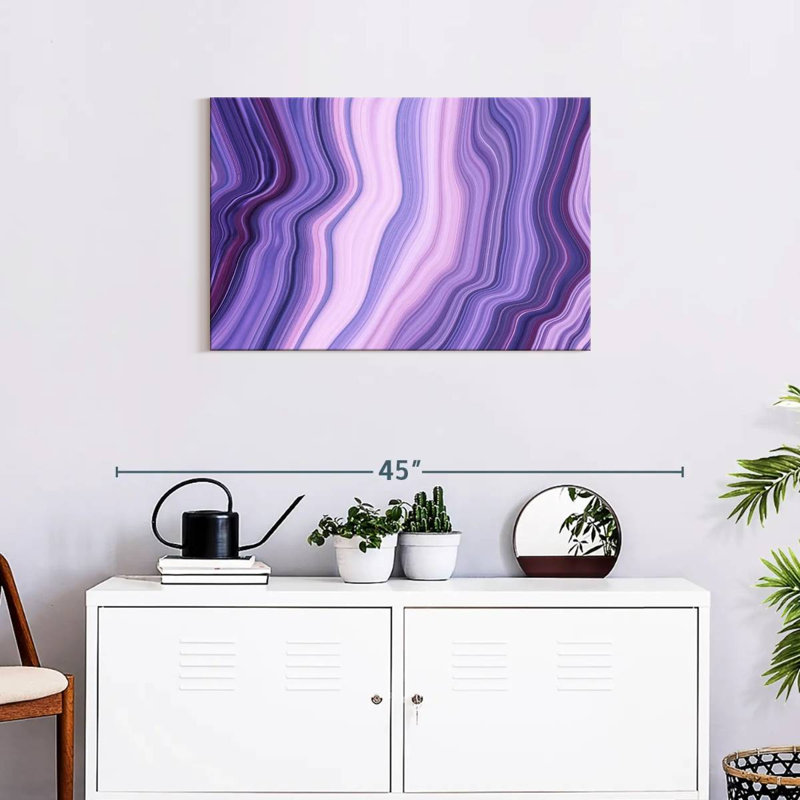 Avery Abstract Purple Layers, 20" H x 30" W