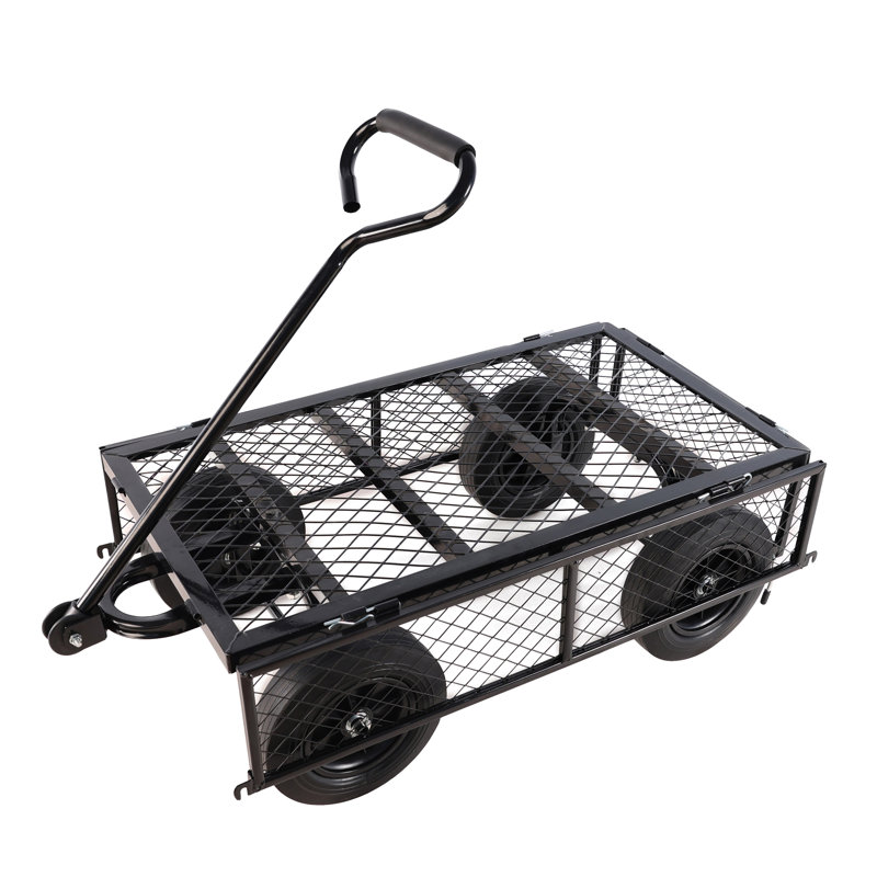 (Chariot de chariot à roues solide noir), Noir