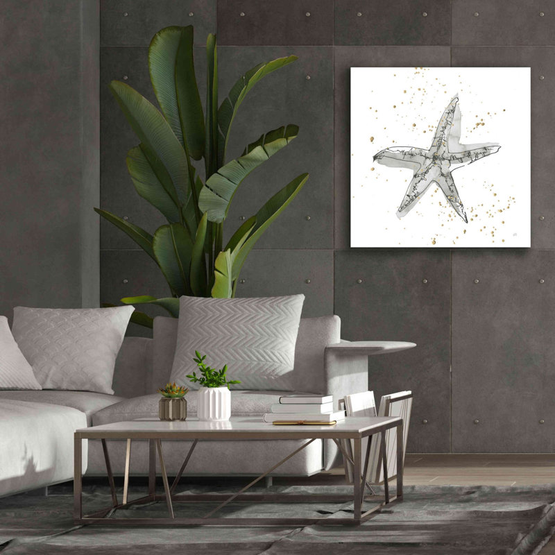 «Starfish I» par Chris Paschke, estampe numérique sur toile, H 37 po x l 37 po x P 1,5 po