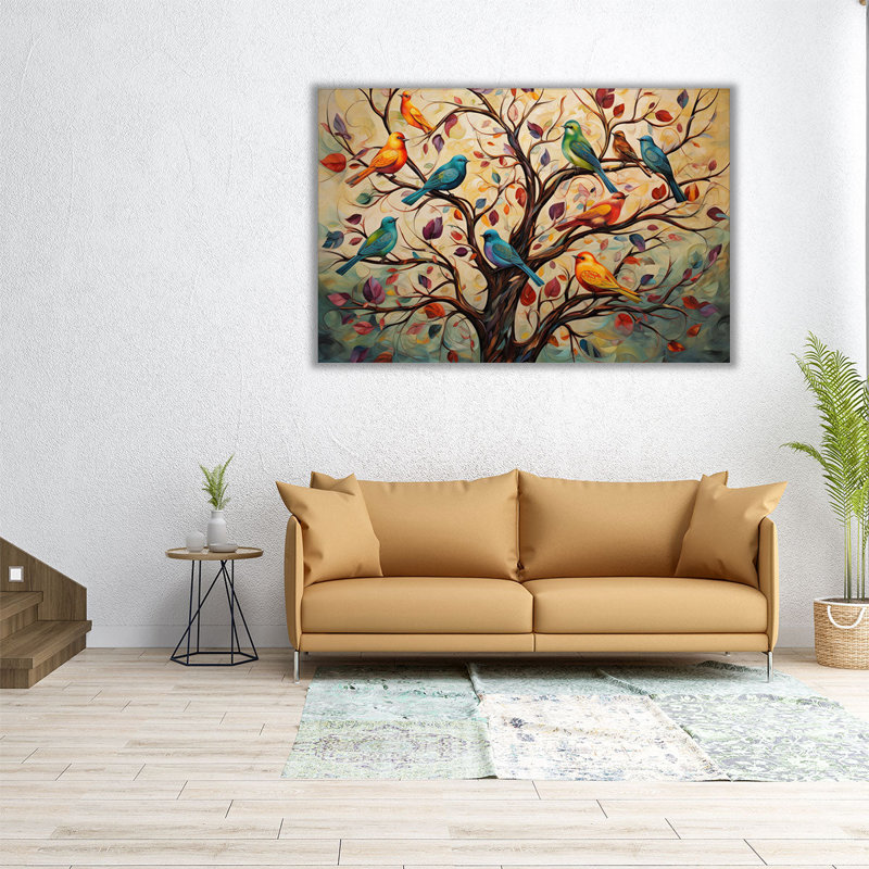 «Feathered Flock Fantasy 2», H 32 po x l 48 po