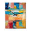 Vibrant cubiste Colourfields - Collages abstraites très grandes horloges murales-99634103