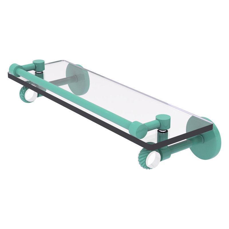 Tablette flottante Clearview, H 3,75 po x l 16 po x P 5,65 po, Vert écume de mer