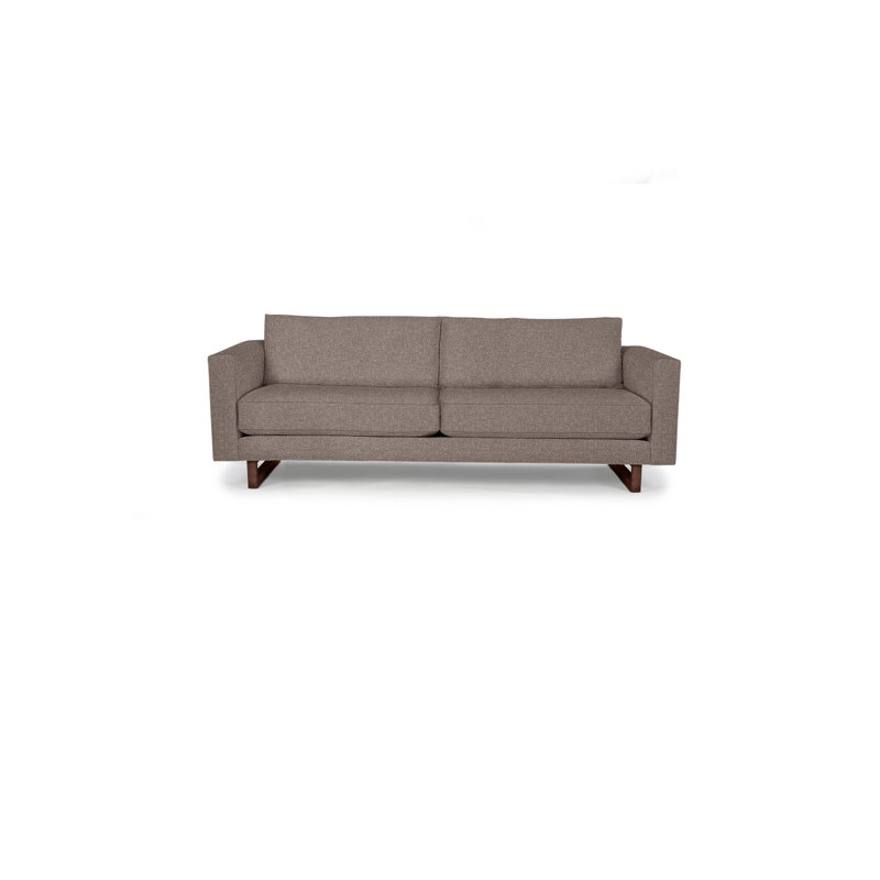 Avalon Sofa, Walnut, Smoke Polyester