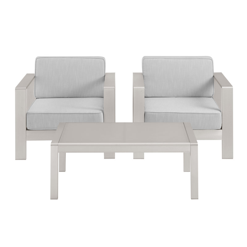 Magers Outdoor Grey 3pc Set, Gray, Gray
