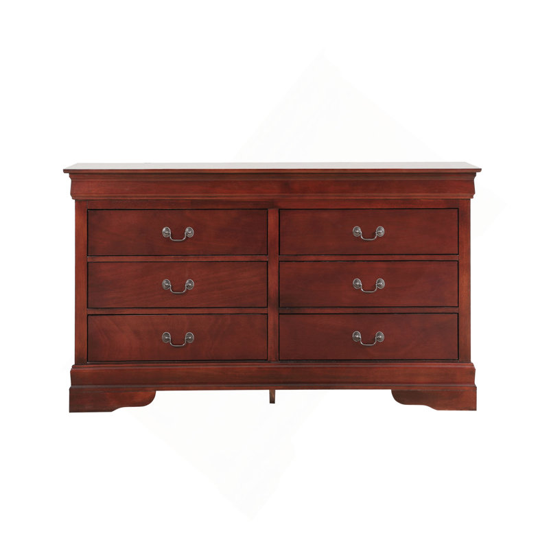Commode 6 tiroirs, Cerisier
