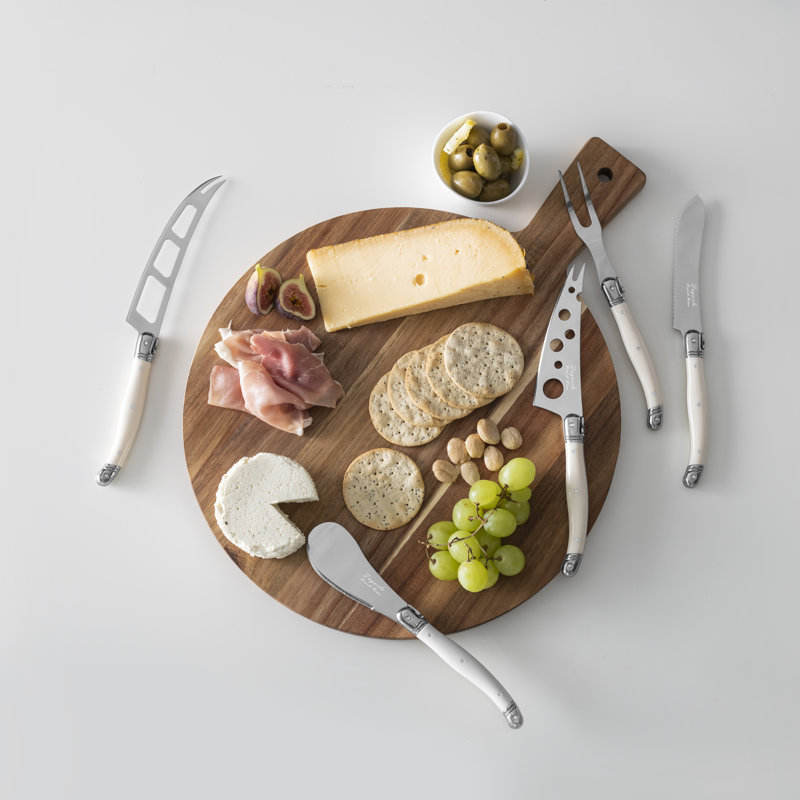 Ensemble de couteaux à fromage 5 pièces French Home Laguiole, Ivoire