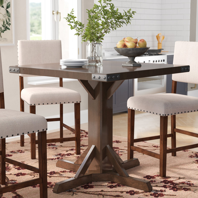 Alviso 4 - Person Pedestal Dining Set