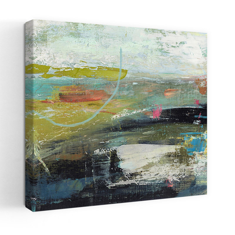 Forêt de pins n ° 1 abstrait, paysage contemporain, art naturel, H 24 po x l 24 po