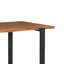 Kitson Pine Solid Wood Top Metal Base Dining Table-1970001689