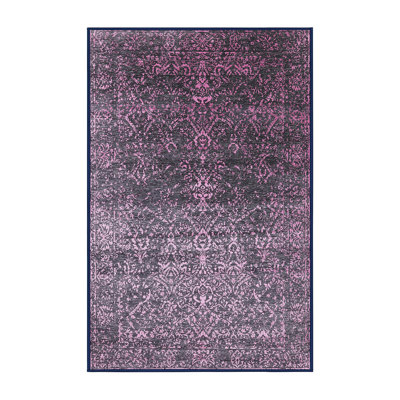 Tapis oriental rose / noir Amaras