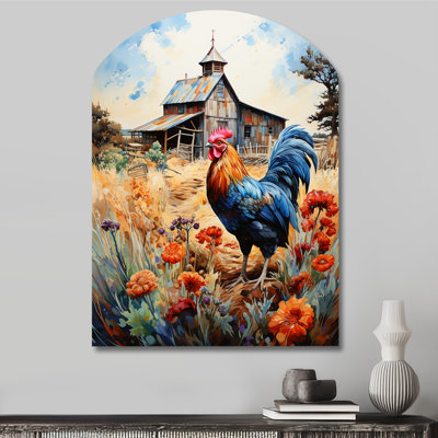 Tuttle - Arch Barn Metal Wall Decor, Asymmetrical Metal Wall Sculpture Print