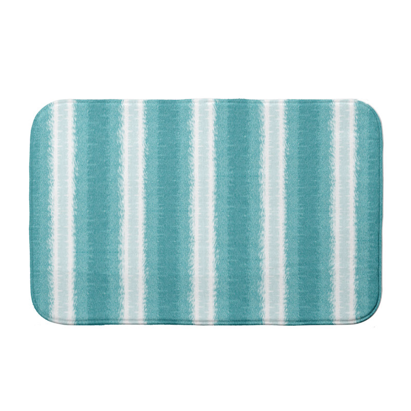 Tapis pour salle de bain Geart Line, l 24 po x L 17 po, Bleu sarcelle