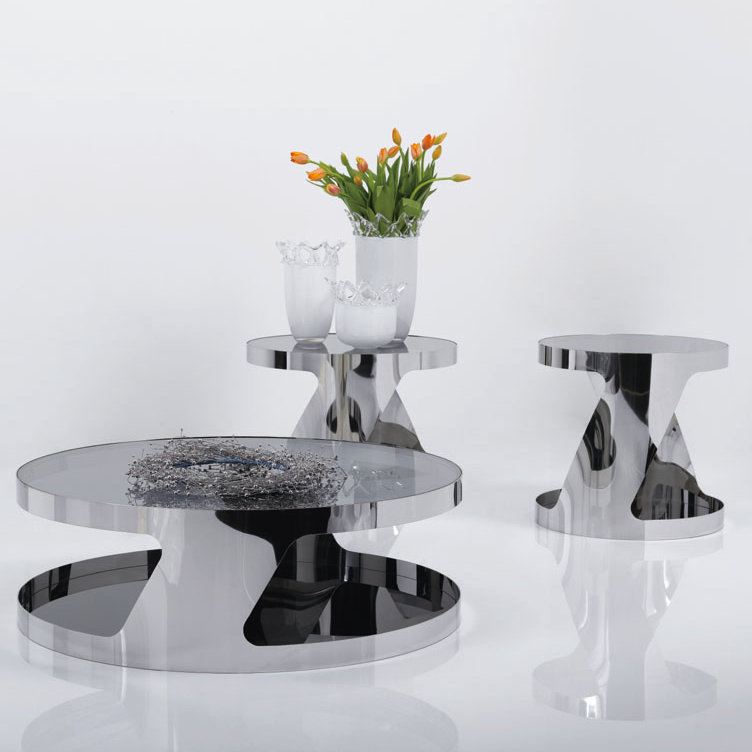 Pinckneyville Glass Top Coffee Table