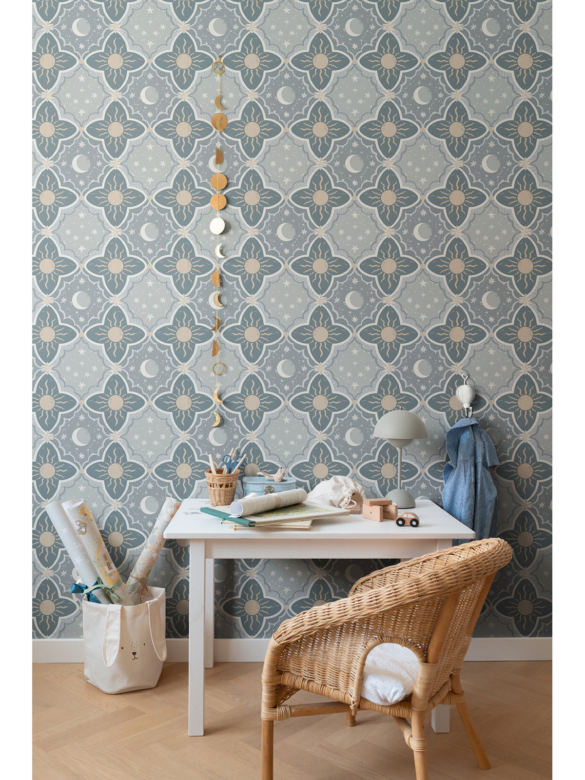 Wallpaper Double Roll, Blue