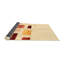 Tapis contemporain beige / rouge / brun-840344397