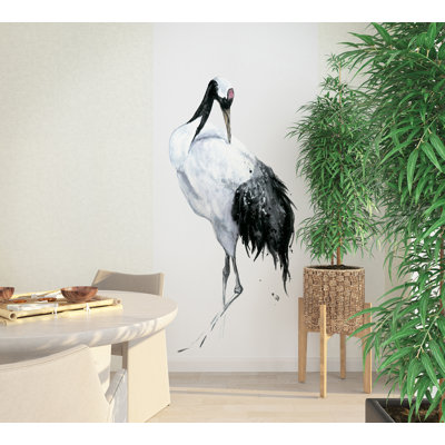 Amariyana Collection One Painted Crane Wall Mural 106Cm