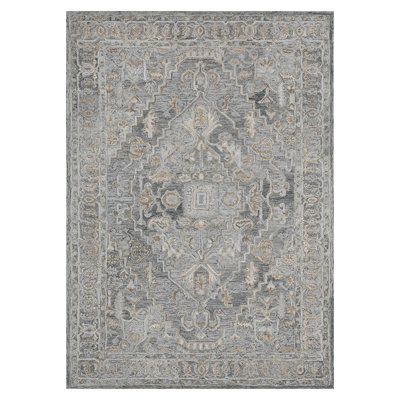Vestige Oriental Design Hand-Tufted Denim Area Rug
