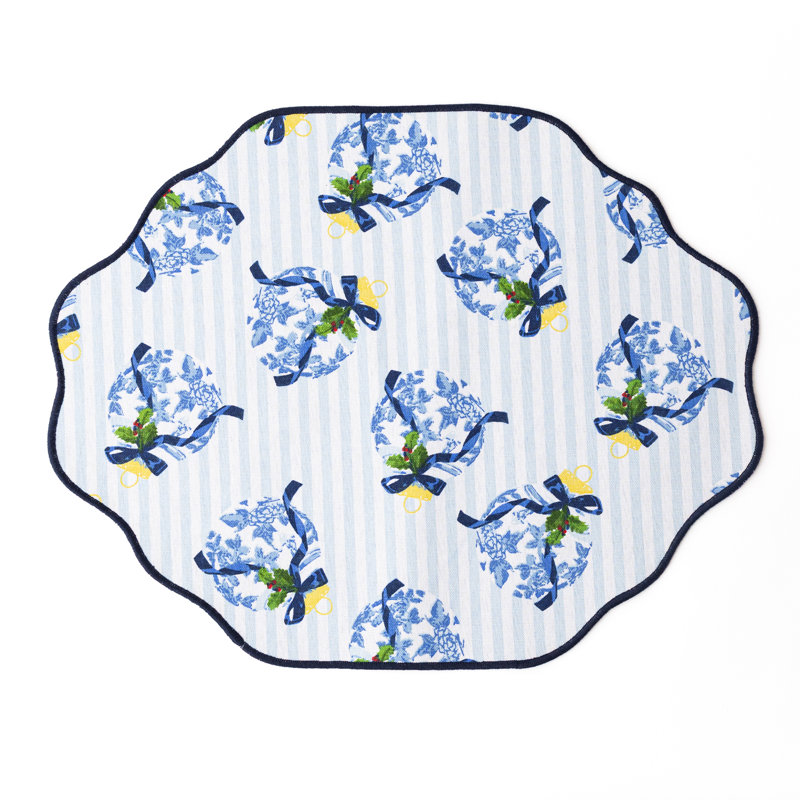 Napperon Chinoiserie, Bleu