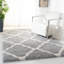 Tapis à poils longs géométrique Almaden-641615562