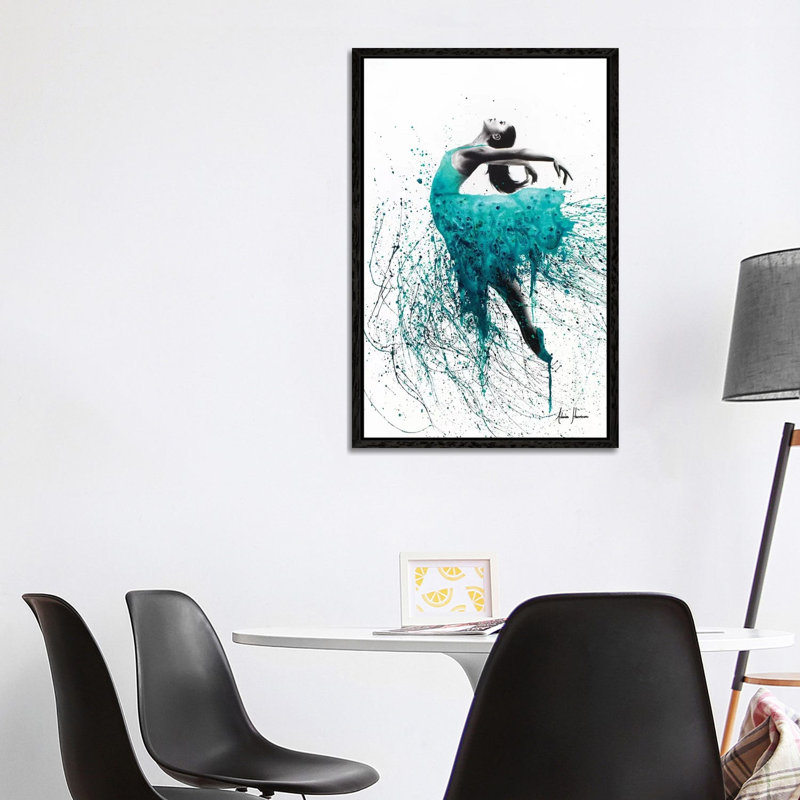 Kingfisher Woman by Ashvin Harrison - Print on Canvas, 101.6 cm H x 66.04 cm W, Black Framed
