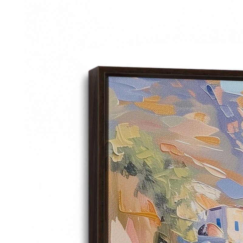 Côte pastel Amalfi I, H 31 po x l 21 po, Espresso, Cadre flottant