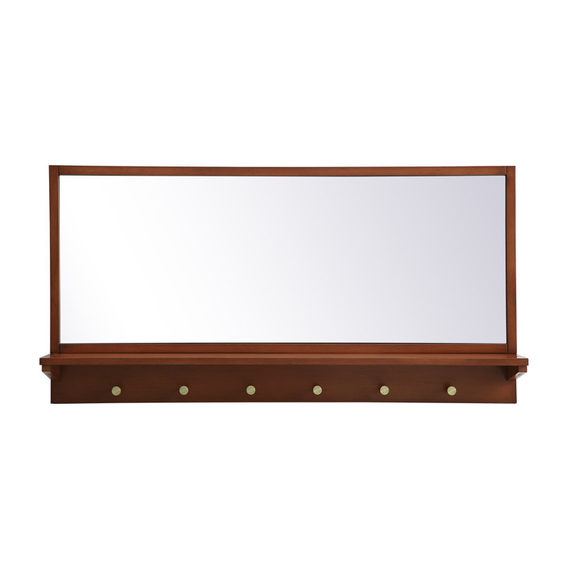 Miroir de salle de bain Adreanna, Pacane, 21 po x 34 po