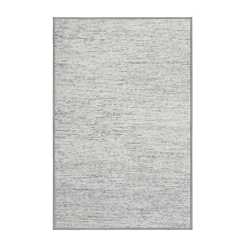 Tapis gris zone contemporaine, Rectangle 5 pi x 7 pi