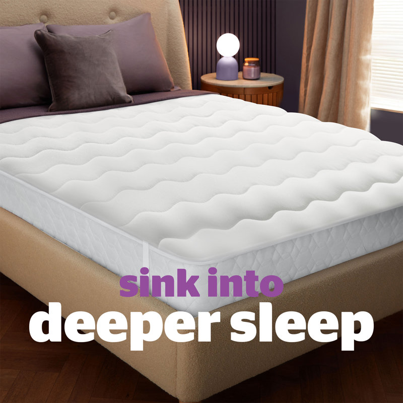 Silentnight Deep Sleep Luxury Wavy Stitch Topper, Kingsize (5')