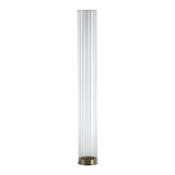 3" E26 Cylindrical Pendant Light, 18" Fluted Glass