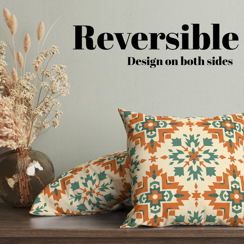 Reversible Pillow Cover, 22"H x 22"W